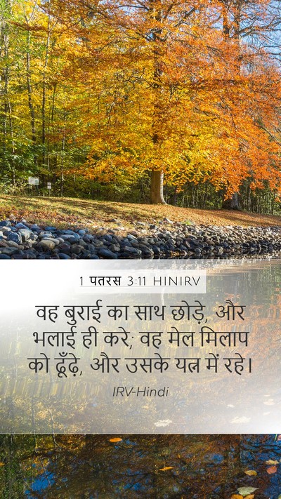 1 पतरस 3:11 HINIRV Bible Verse Image