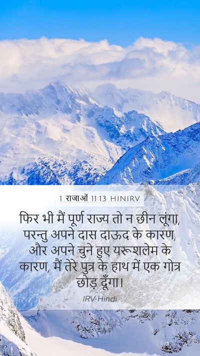 1 राजाओं 11:13 HINIRV Bible Verse Image