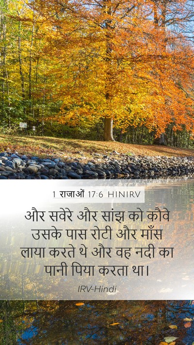 1 राजाओं 17:6 HINIRV Bible Verse Image