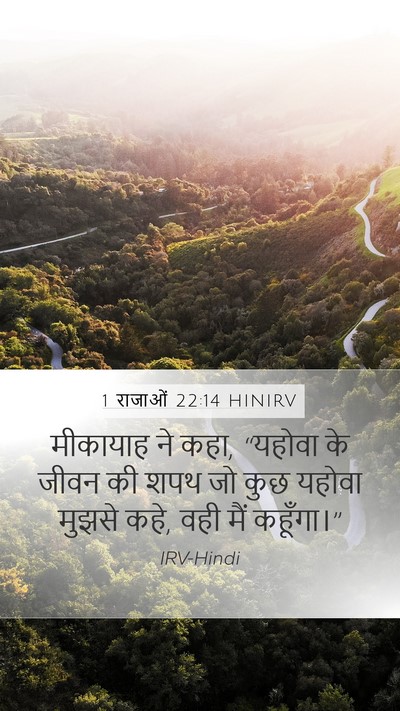 1 राजाओं 22:14 HINIRV Bible Verse Image