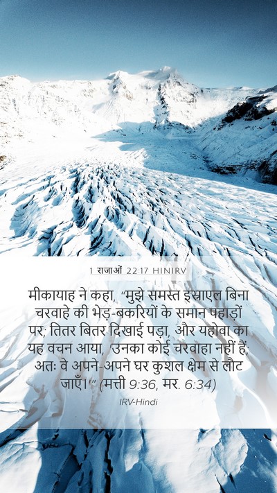 1 राजाओं 22:17 HINIRV Bible Verse Image
