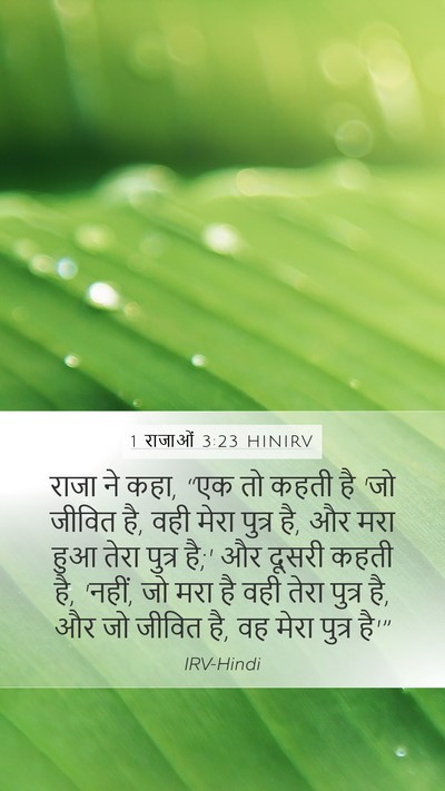 1 राजाओं 3:23 HINIRV Bible Verse Image