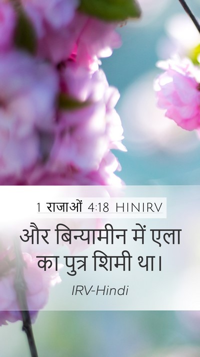 1 राजाओं 4:18 HINIRV Bible Verse Image