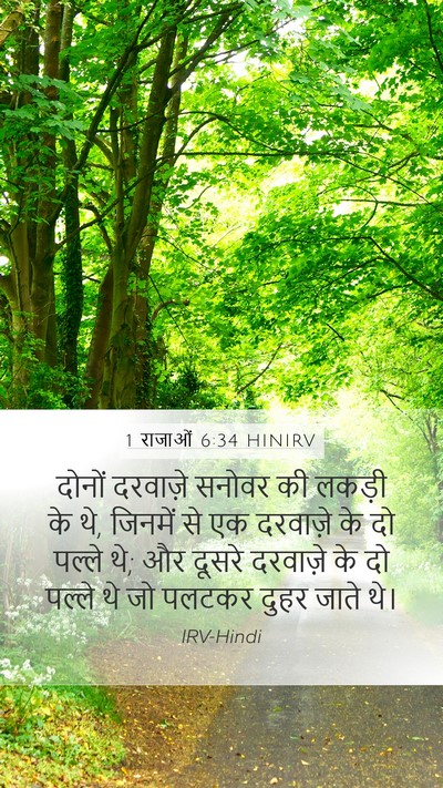 1 राजाओं 6:34 HINIRV Bible Verse Image