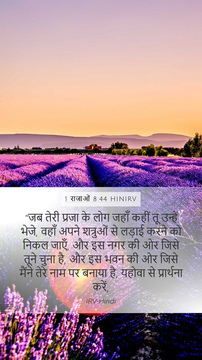 1 राजाओं 8:44 HINIRV Bible Verse Image