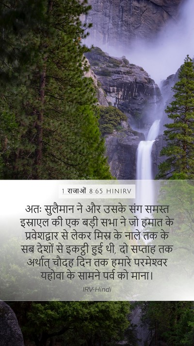 1 राजाओं 8:65 HINIRV Bible Verse Image