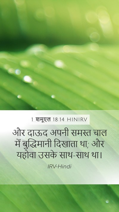 1 शमूएल 18:14 HINIRV Bible Verse Image