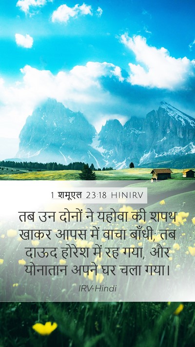 1 शमूएल 23:18 HINIRV Bible Verse Image