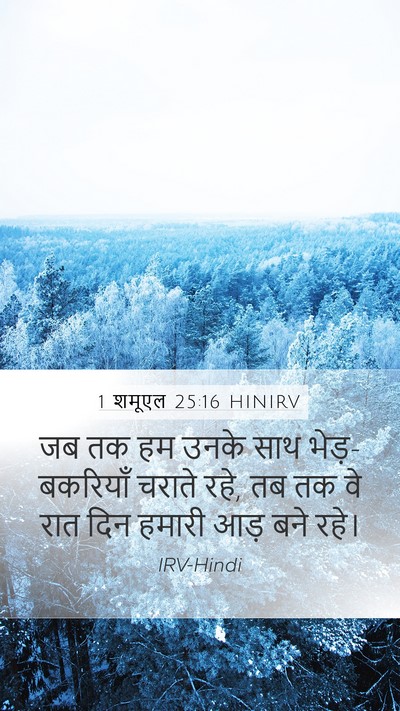 1 शमूएल 25:16 HINIRV Bible Verse Image