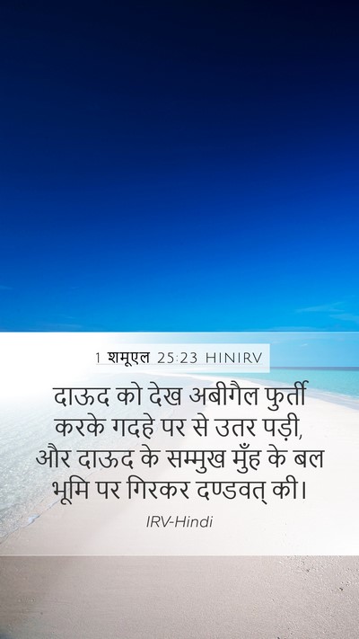 1 शमूएल 25:23 HINIRV Bible Verse Image