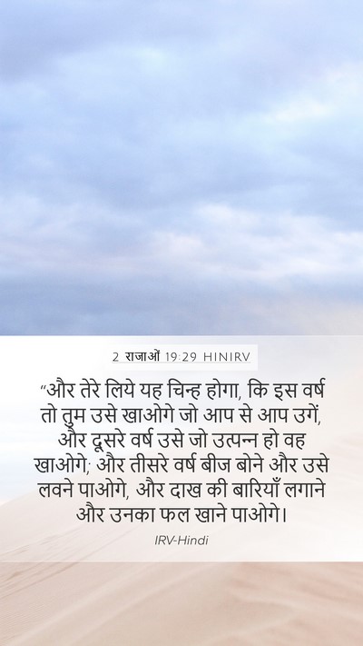 2 राजाओं 19:29 HINIRV Bible Verse Image