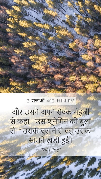 2 राजाओं 4:12 HINIRV Bible Verse Image