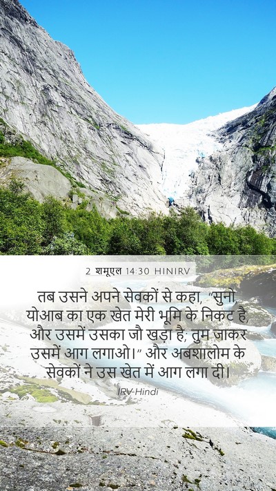 2 शमूएल 14:30 HINIRV Bible Verse Image
