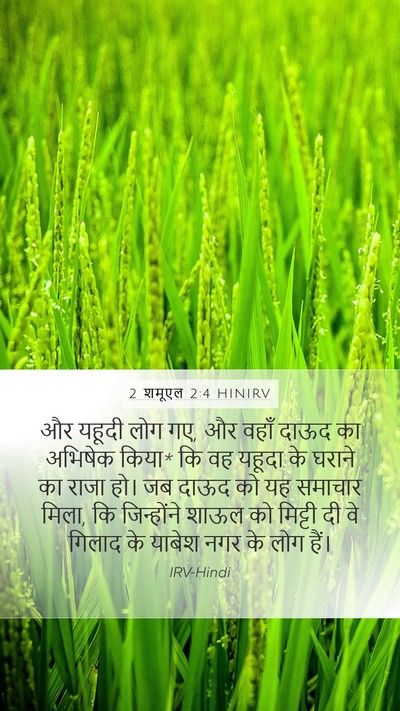 2 शमूएल 2:4 HINIRV Bible Verse Image