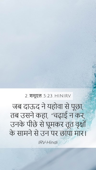 2 शमूएल 5:23 HINIRV Bible Verse Image