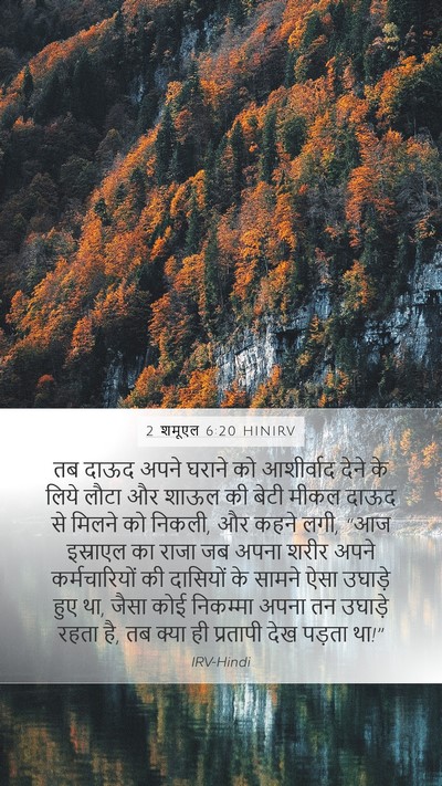 2 शमूएल 6:20 HINIRV Bible Verse Image