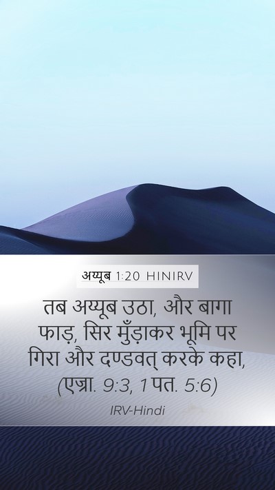 अय्यूब 1:20 HINIRV Bible Verse Image