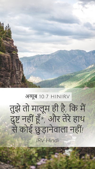 अय्यूब 10:7 HINIRV Bible Verse Image