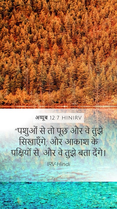अय्यूब 12:7 HINIRV Bible Verse Image