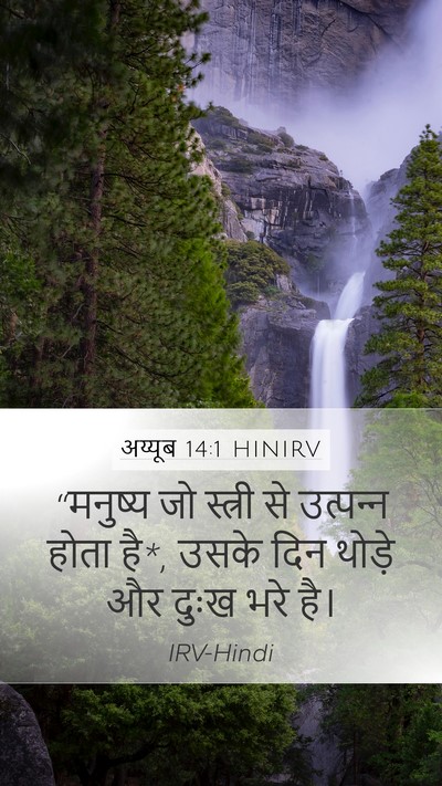 अय्यूब 14:1 HINIRV Bible Verse Image