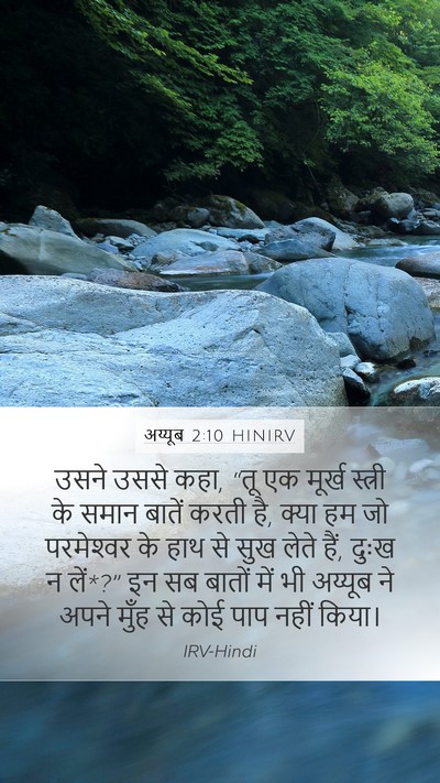 अय्यूब 2:10 HINIRV Bible Verse Image