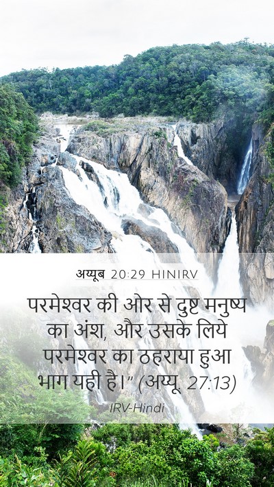 अय्यूब 20:29 HINIRV Bible Verse Image