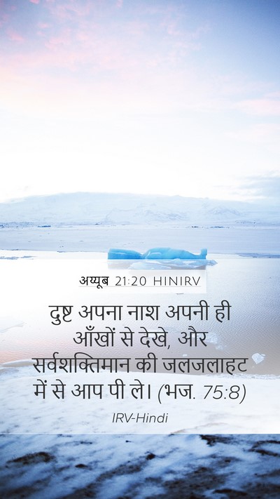 अय्यूब 21:20 HINIRV Bible Verse Image
