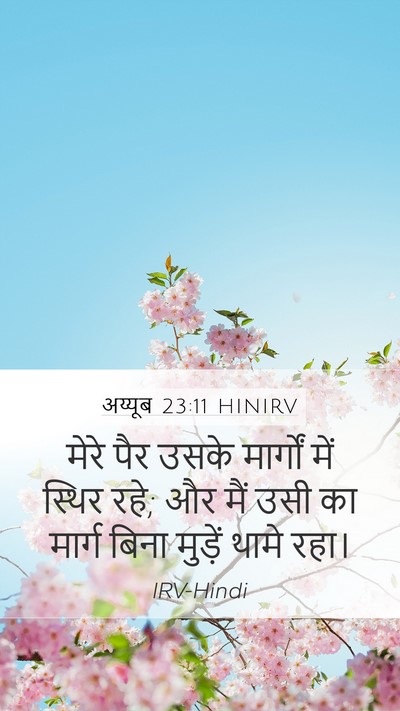 अय्यूब 23:11 HINIRV Bible Verse Image