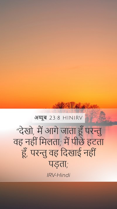 अय्यूब 23:8 HINIRV Bible Verse Image