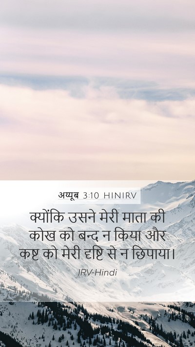 अय्यूब 3:10 HINIRV Bible Verse Image