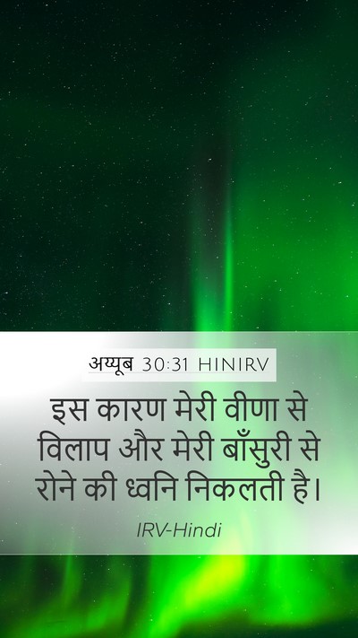 अय्यूब 30:31 HINIRV Bible Verse Image