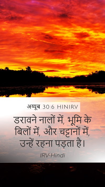 अय्यूब 30:6 HINIRV Bible Verse Image