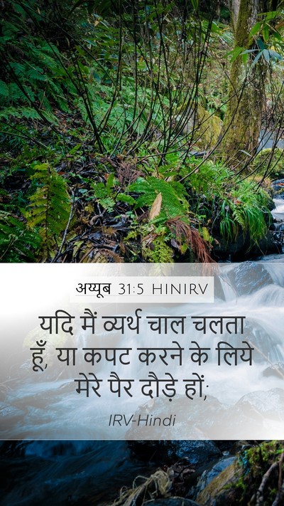 अय्यूब 31:5 HINIRV Bible Verse Image