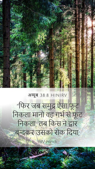 अय्यूब 38:8 HINIRV Bible Verse Image