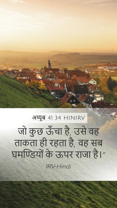 अय्यूब 41:34 HINIRV Bible Verse Image