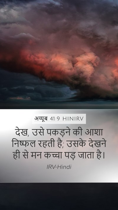 अय्यूब 41:9 HINIRV Mobile Phone Wallpaper - देख, उसे पकड़ने की - Mobile Bible Verse Wallpaper
