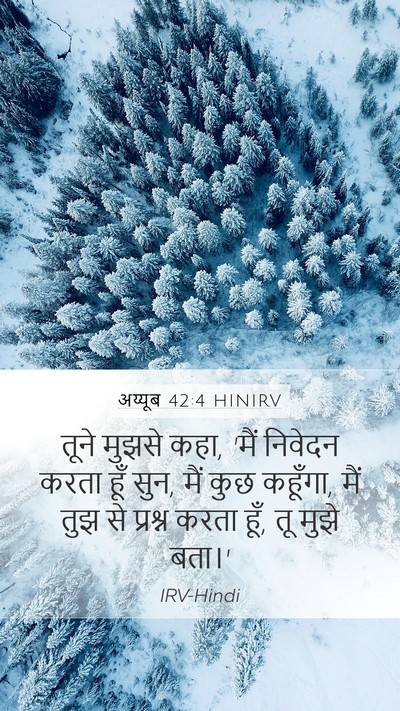 अय्यूब 42:4 HINIRV Bible Verse Image