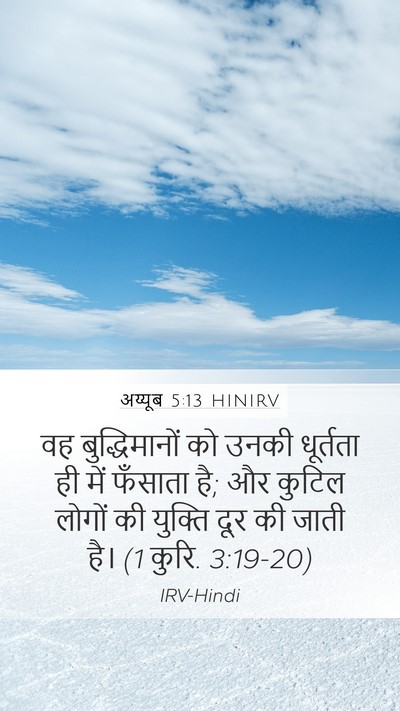 अय्यूब 5:13 HINIRV Bible Verse Image