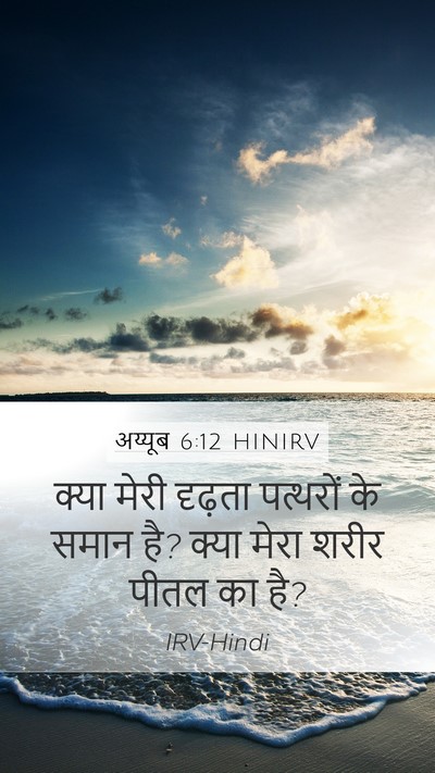 अय्यूब 6:12 HINIRV Bible Verse Image