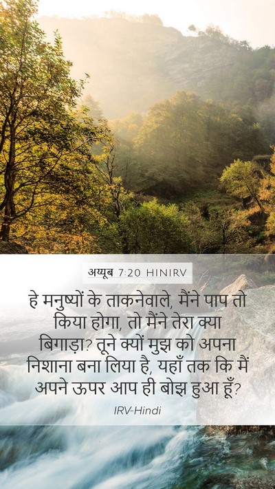 अय्यूब 7:20 HINIRV Bible Verse Image