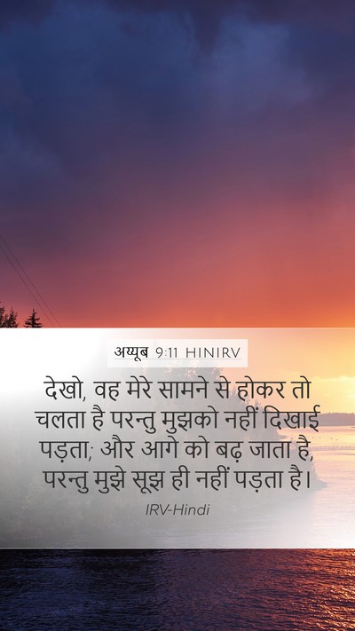 अय्यूब 9:11 HINIRV Bible Verse Image