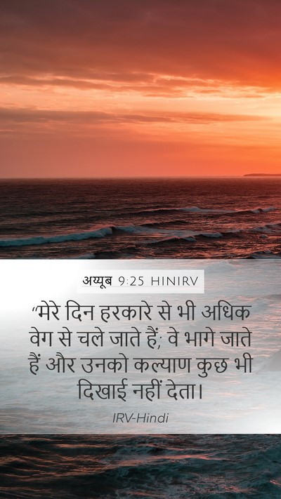 अय्यूब 9:25 HINIRV Bible Verse Image