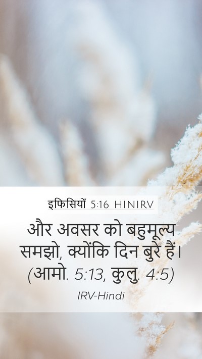 इफिसियों 5:16 HINIRV Bible Verse Image