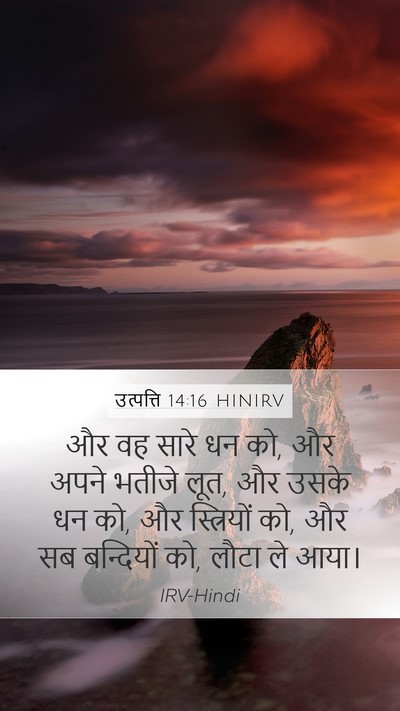 उत्पत्ति 14:16 HINIRV Bible Verse Image
