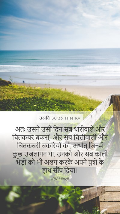 उत्पत्ति 30:35 HINIRV Bible Verse Image