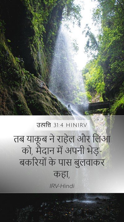 उत्पत्ति 31:4 HINIRV Bible Verse Image