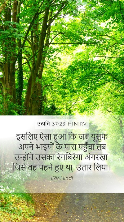उत्पत्ति 37:23 HINIRV Bible Verse Image