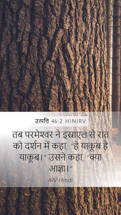 उत्पत्ति 46:2 HINIRV Bible Verse Image