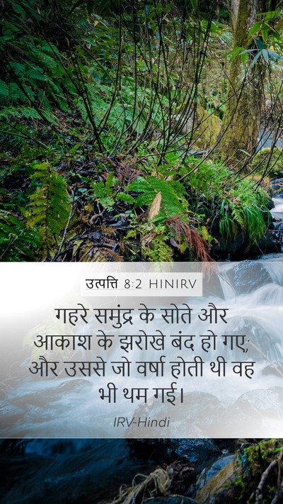 उत्पत्ति 8:2 HINIRV Bible Verse Image