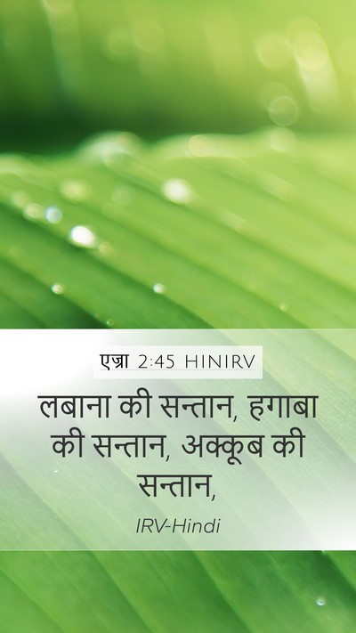 एज्रा 2:45 HINIRV Bible Verse Image